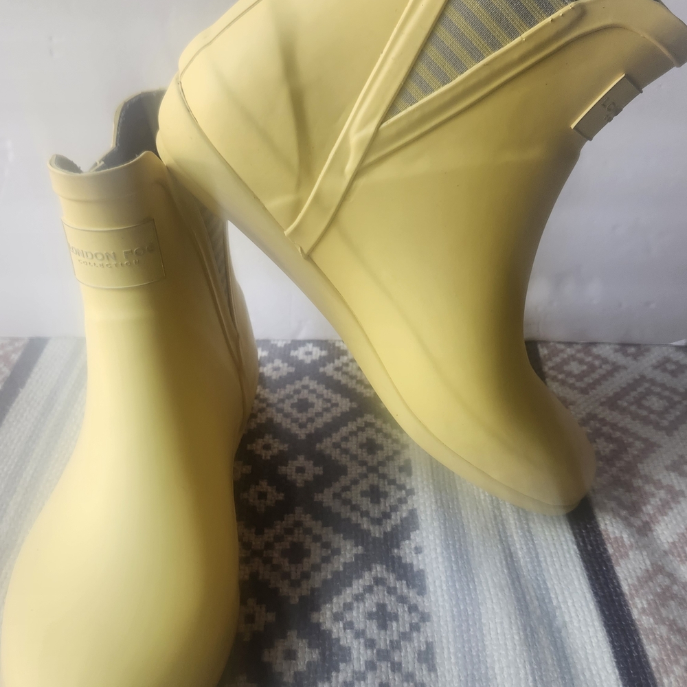 Yellow Ankle Rain Boots
